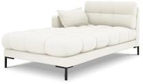 Sofa Micadoni Home Mamaia Chaise Longue, šviesiai ruda sp., kairinė, 185 x 102 cm x 75 cm