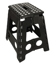 Lauko taburetė RoGer, juoda sp., 41 cm x 32 cm x 39 cm
