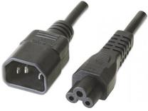 Vads Manhattan C14 To C5 IEC320 C5, IEC 320 C14, 1.8 m, melna krās.