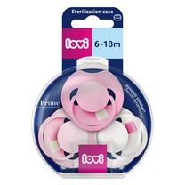 Čiulptukų rinkinys Lovi Prime Dynamic, 6+ mėn., balta sp./rožinė sp./šviesiai rožinė sp.