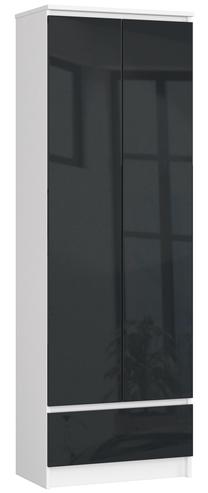 Biuro spinta Akord, balta sp./grafito sp., 180 cm x 60 cm x 35 cm