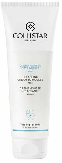 Sejas tīrīšanas līdzeklis Collistar Cleansing Cream to Mousse, 125 ml