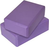 Jogas bloks SportVida, 15 cm, violeta krās.