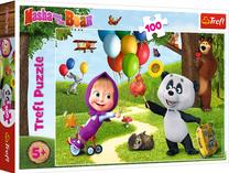 Puzle Trefl Masha and The Bear: Friends 16370, 41 cm x 27.5 cm, 100 gab., daudzkrāsaina