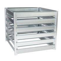 Komposto dėžė Timbela M800, 91 cm x 91 cm x 85 cm, 704 l, pilka sp.