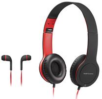 Vadu spēļu austiņas Mars Gaming 2in1 Combo MHCX, melna krās./sarkana krās.