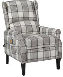 Krėslas VLX Massage Recliner 329314, pilka sp., 90.5 cm x 74 cm x 101.5 cm