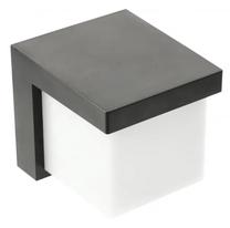 Уличный настенный светильник GTV, 10Вт, LED, IP54, черный цв., 11.5 см x 11.5 см