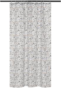 Dušas aizkars 4Living Terazzo, zila krās./balta krās., 200 cm x 180 cm