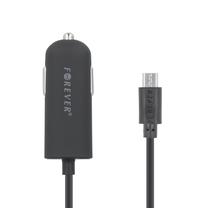 Automobilinis įkroviklis Forever M-02, Micro USB, 120 cm, juoda sp.