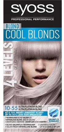 Matu krāsa Syoss Classic Cool Blonds, ultra platinum blond krās., Ultra Platinum Blond 10-55, 50 ml