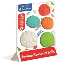Сенсорный мяч, формы и цвета Clementoni Baby Animal, многоцветный, 5 шт.
