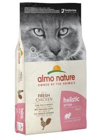 Sausas kačių maistas Almo Nature Holistic Kitten Chicken, vištiena, 12 kg