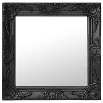 Зеркало VLX Baroque Style, подвесной, 50 см x 50 см, черный цв.