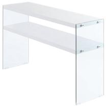 Konsoles galds Kayoom Elementary 125, balta krās., 110 cm x 32 cm x 75 cm