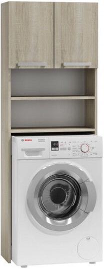 Spintelė virš skalbimo mašinos, ruda/smėlio, 30 cm x 64 cm x 183 cm