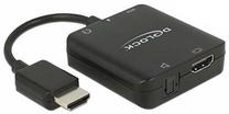 Адаптер Delock HDMI Audito Extractor 4K HDMI, черный цв.