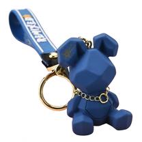 Atslēgu piekariņš ECarla Geometric Bear, 14.9 cm, zila krās.