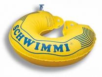 Pripučiama apsauginė plaukimo apykaklė Schwimmi® (40-45 kg), geltona sp.