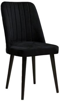 Kėdžių rinkinys Kalune Design Polo 107BCK1161, matinė, juoda sp., 45 cm x 46 cm x 92 cm, 2 vnt.