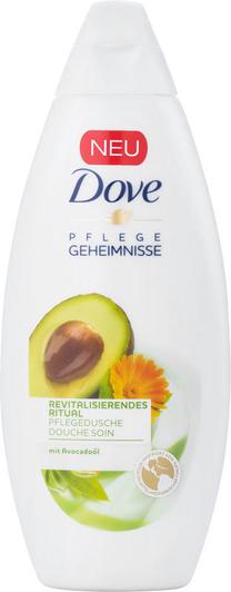 Kūno prausimosi želė Dove Invigorating Avocado, 250 ml
