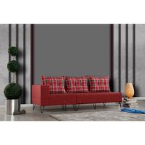 Sofa Hanah Home Roha Sol Köþe 861LKH1305, raudona sp., kairinė, 80 x 200 cm x 85 cm