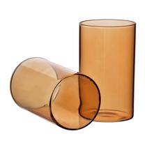 Stiklinių komplektas Allesken Romane, stiklas, 0.38 l, 4 vnt., oranžinė sp.