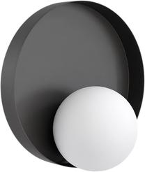 Šviestuvas sieninis Emibig Kido K1 1532/K1, G9, 1 x 8 W, balta sp. / juoda sp.