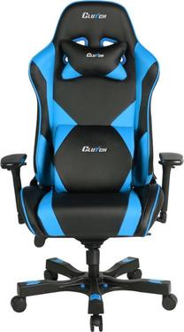 Spēļu krēsls Clutchchairz Throttle Echo Premium, 50 x 42 x 47 - 57 cm, zila krās./melna krās.