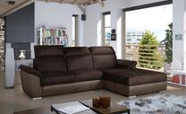 Kampinė sofa Trevisco Monolith 29, Monolith 09, tamsiai ruda sp., dešininė, 212 x 272 cm x 100 cm