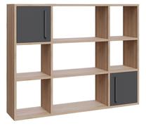 Pastatoma lentyna Kalune Design Randall 322RTC1138, antracito sp./ąžuolo sp., 93.6 cm x 120 cm x 25 cm
