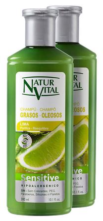Matu kopšanas produktu komplekts Natur Vital Sensitive, 600 ml