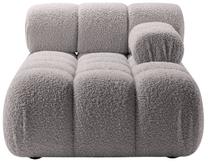 Modulinė sofa Micadoni Bellis, šviesiai pilka sp., dešininė, 155 x 94 cm x 70 cm
