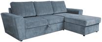 Kampinė sofa - lova Ingmar 15615, šviesiai žalia sp., 242 x 168 cm x 92 cm