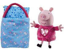 Mīkstā rotaļlieta Tm Toys Peppa Pig Sleepover Peppa, zila krās./rozā krās., 25 cm
