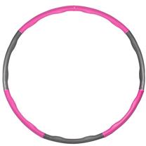Vingrošanas riņķi Springos Hula Hoop, 83 cm, 0.9 kg, rozā krās./pelēka krās.