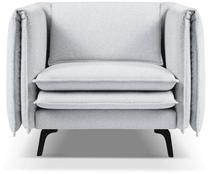 Krėslas Micadoni Home Vottina Chenille, šviesiai pilka sp., 106 cm x 100 cm x 79 cm