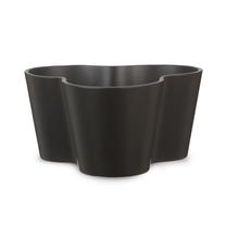 Puķu pods Scheurich 445/25, keramika, Ø 25 cm, melna krās./pelēka krās.