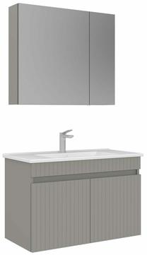 Vannas istabas mēbeļu komplekts Kalune Design Tivoli, matēta kašmira krās., 45 cm x 85 cm x 57 cm