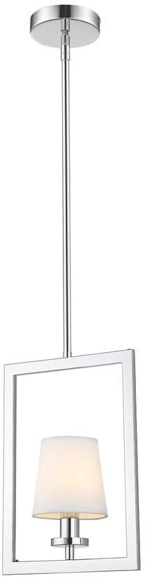 Valgusti rippuv CosmoLight London P01007CH-WH, E14, 1 x 40 W, valge v. / hõbe v.