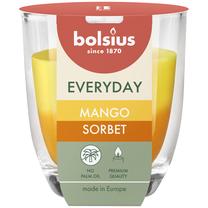 Žvakė, aromatinė Bolsius Mango Sorbet, 21 h, geltona sp./oranžinė sp.
