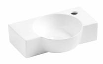 Vonios praustuvas Bathco Venecia 40, keramika, 40 cm x 26.5 cm x 11 cm, balta sp.