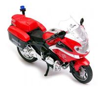 Игрушечный мотоцикл Dromader Motorcycle Fire Brigade 1282837, 1:20, красный цв.