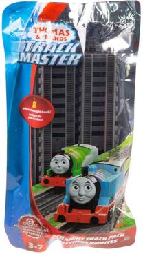 Железнодорожные рельсы Mattel Fisher Price Thomas & Friends Trackmaster Straight Track Pack GGM03, черный цв.