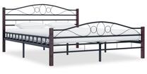 Lova dvigulė VLX Bed Frame, 140 x 200 cm, juoda sp., be čiužinio, su grotelėmis