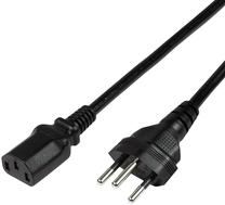 Kabelis Logilink Power Cable CP102 CP102 Schuko, IEC C13, 1.8 m, melna krās.