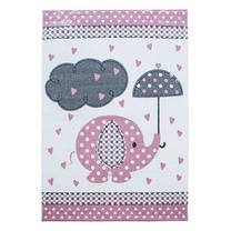 Ковер комнатные Ayyildiz Kids Elephant, белый цв./серый цв./розовый цв., 290 см x 200 см