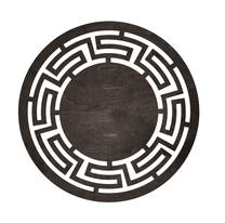 Stalo padėkliukas Hermia Labyrinth Wenge, 36 cm x 36 cm x 36 cm, 6 vnt., Ruda sp.