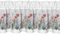 Dieninė užuolaida, balta sp./raudona sp./žalia sp., 150 cm x 30 cm