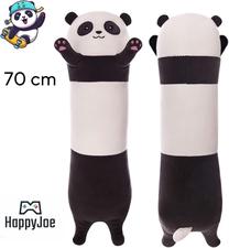 Mīkstā rotaļlieta HappyJoe Panda 7426152, balta krās./melna krās., 70 cm